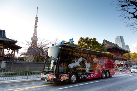 Tokio: Autobús turístico descubierto con audioguíaRuta Ciudad