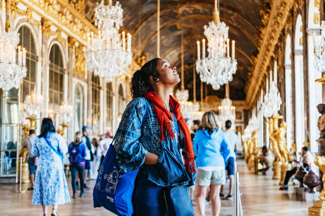 Depuis Paris : visite à vélo du château de Versailles avec billet coupe-file