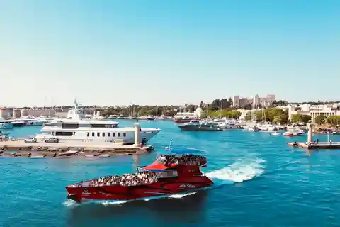 Kiotari, Lardos, Lindos: High Speed Boat Trip to Rhodes Town