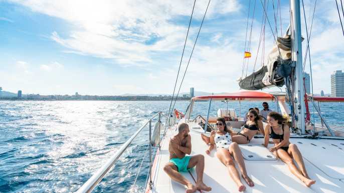 Barcelona: Small-Group Catamaran Cruise with Sunset Option
