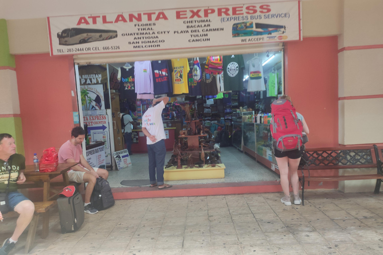 From Your Hotel in San Ignacio to Caye Caulker/Van + Ferry