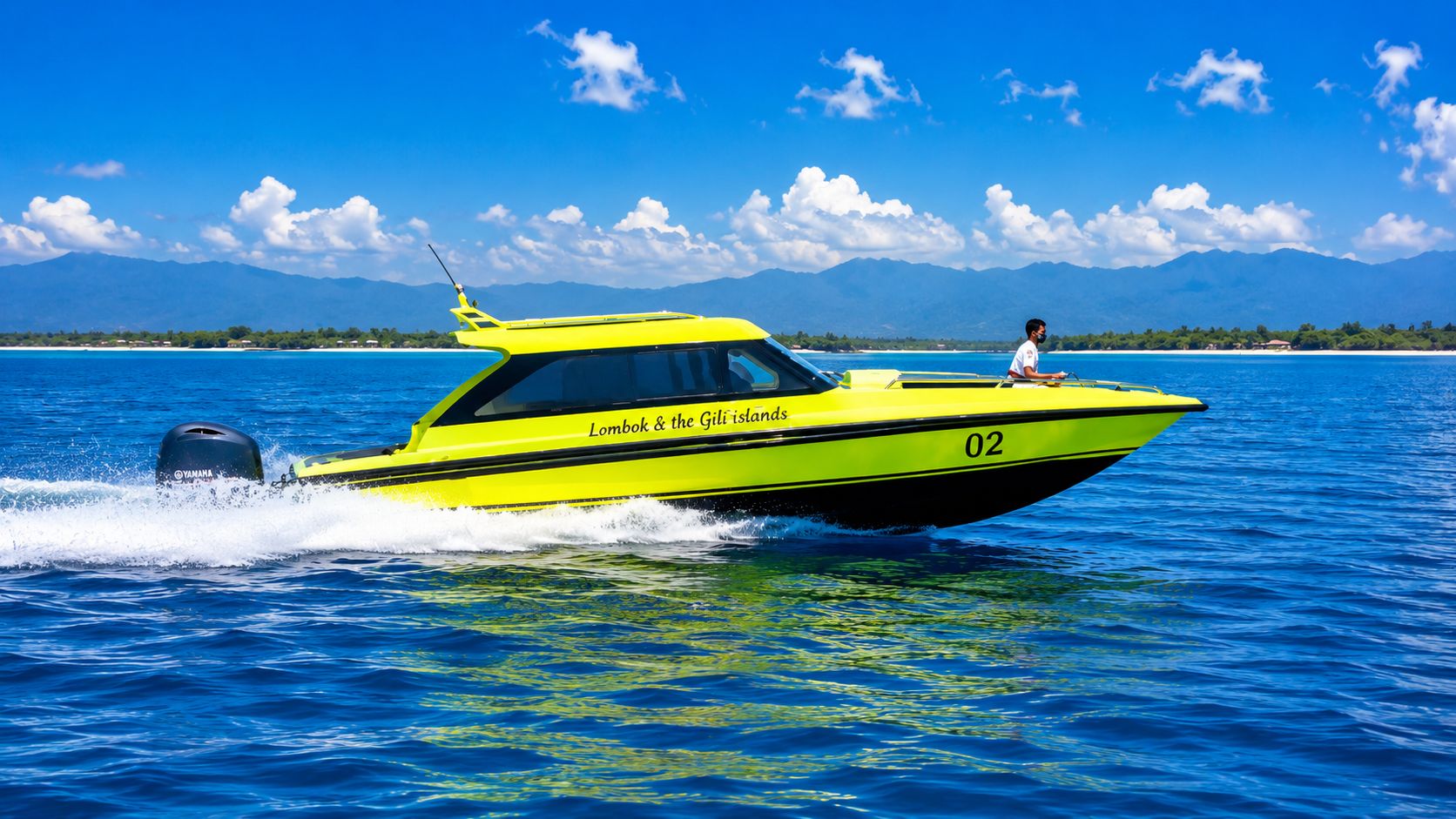 Schnellboot Lombok: Gili Air, Meno & Trawangan, Hafen Bangsal