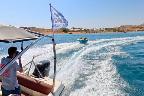 Sharm El Sheikh: Parasailing and Water Ride Combo Double Parasailing (Total 150kg) + 1 Water Ride