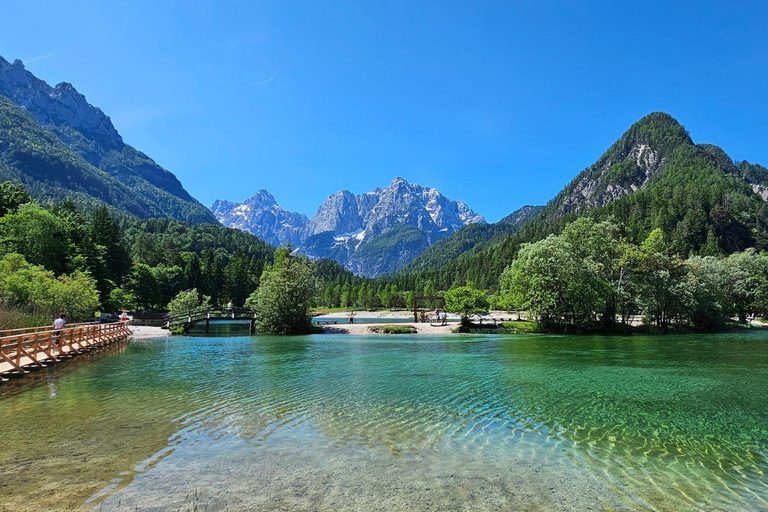 From Bled/Bohinj: Julian Alps & Italy Day Trip with Guide