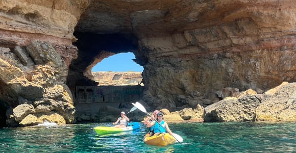 Ibiza: Sea & Caves Kayaking Tour with Snorkeling