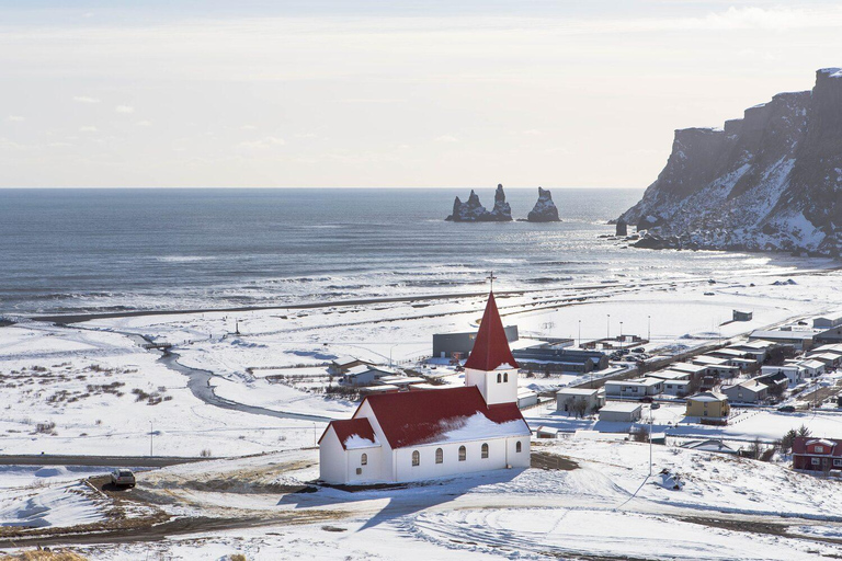 Vintertur med sydkust, glaciärvandring och norrskenSouth Coast, Glacier Hike och Northern Lights Winter Tour