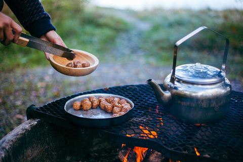 Stockholm: Vandring, utomhusmatlagning och kallvattenflytningPickup from Stockholm - drop-off Vaxholm