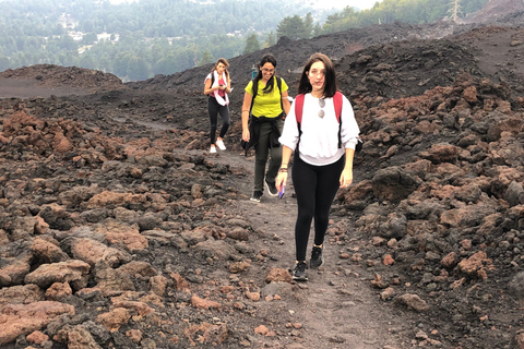 Catania: Excursión a pie por el Etna 2000 m y las Gargantas de Alcántara, recogida