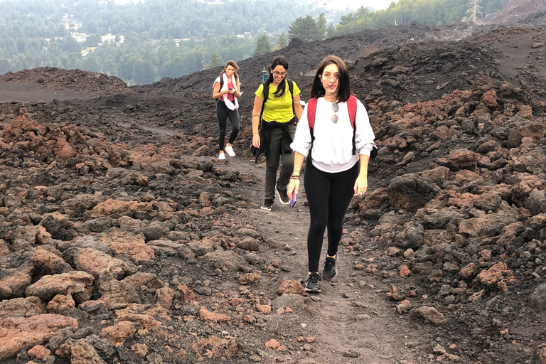 Catania: Excursión a pie por el Etna 2000 m y las Gargantas de Alcántara, recogida