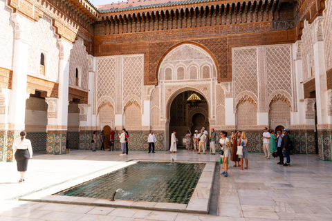 Marrakech: Ben Youssef Madrasa, Secret Garden, & Medina Tour Small Group