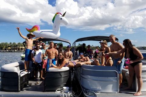 Party Pontoon Boat w/ Captain, Private up to 12ppl 6 Hours Boat Rental For 12 People