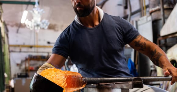 Private Tour nach Murano mit Abholung vom Hotel und Glasfabrik