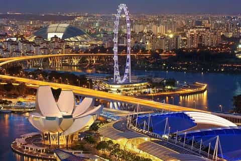Singapour : soirée dîner avec spectacles Rhapsody et Spectra et croisière