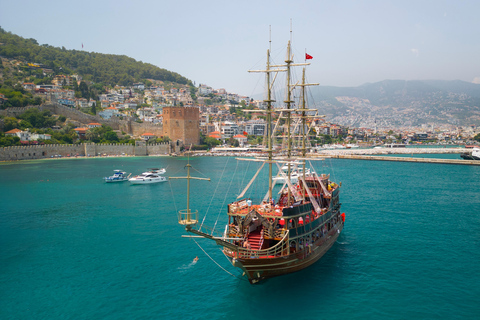 Alanya Pirate Cruise with Swimming Stops & Lunch
