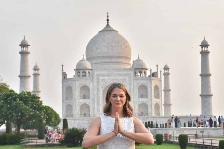 Delhi: Flughafen zu Flughafen Layover Taj Mahal Stadtführung mit dem Auto. Foto: GetYourGuide
