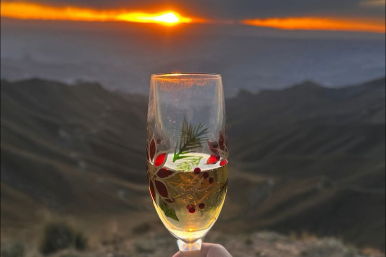 La Paz, Bolivia: Sunset at the Alaxpacha Viewpoint at 4000 meters above sea level.