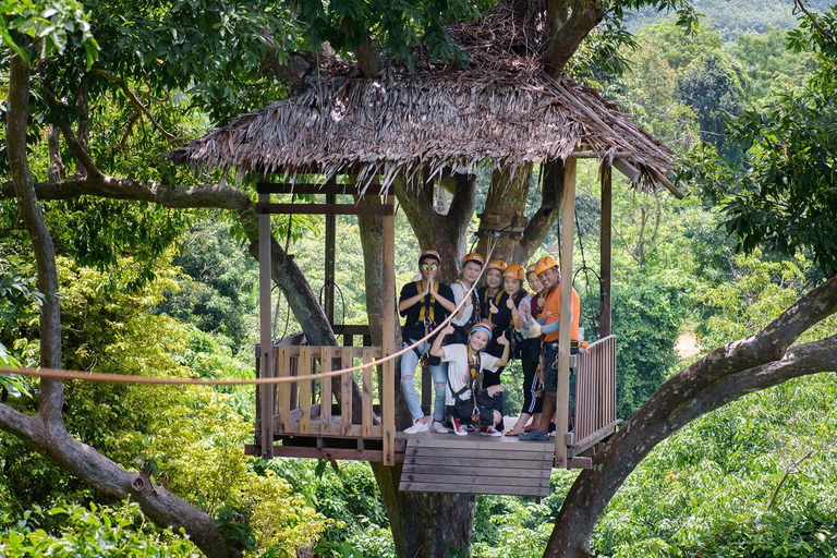 Phuket: Zipline Flying Higher Than Hawk with ATV OptionZipline 18 Platform and ATV ride