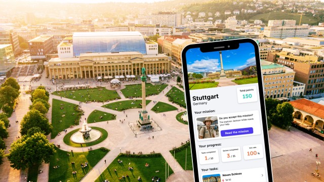 Visit Stuttgart City Exploration Game and Tour on your Phone in Stuttgart