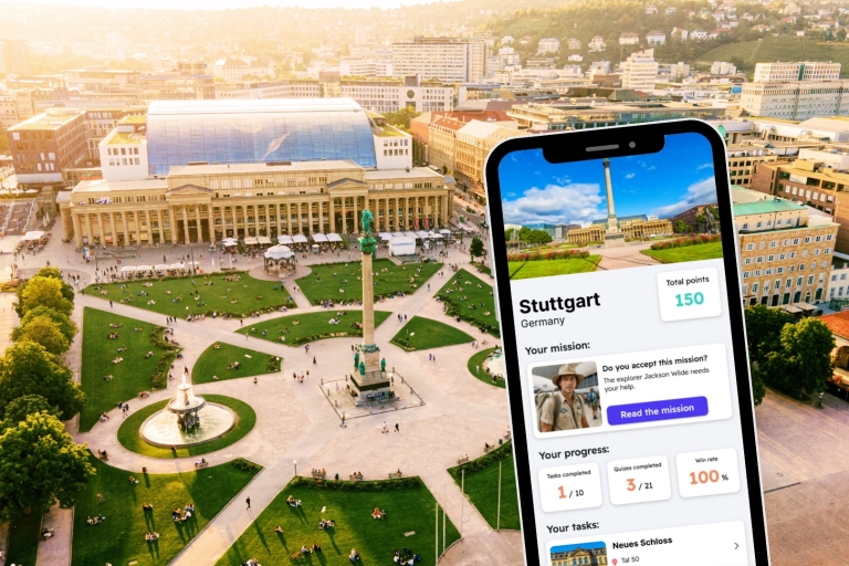 Stuttgart: Gra i wycieczka po mieście na Twoim telefonie