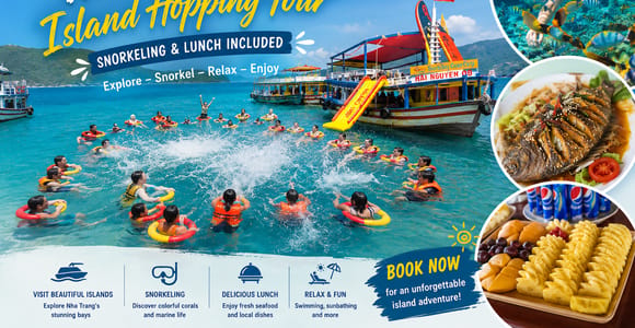 Nha Trang: Island Hopping Tour with Snorkeling and Lunch