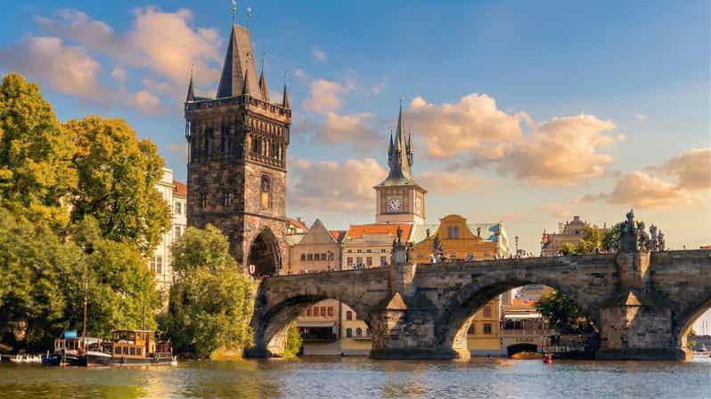 Prague: Charles Bridge Audio Guide with Tower Entry Ticket