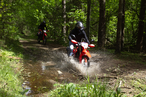 Enduro motorcycle experience around Vilnius city