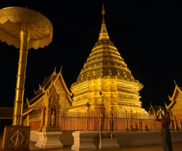 Chiang Mai: Doi Suthep and Wat Umong Enchanting Evening Tour