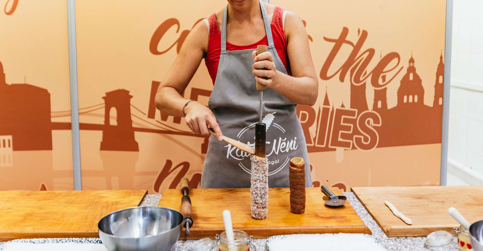 Budapest: Hungarian Chimney Cake Workshop in the City Center photo 13