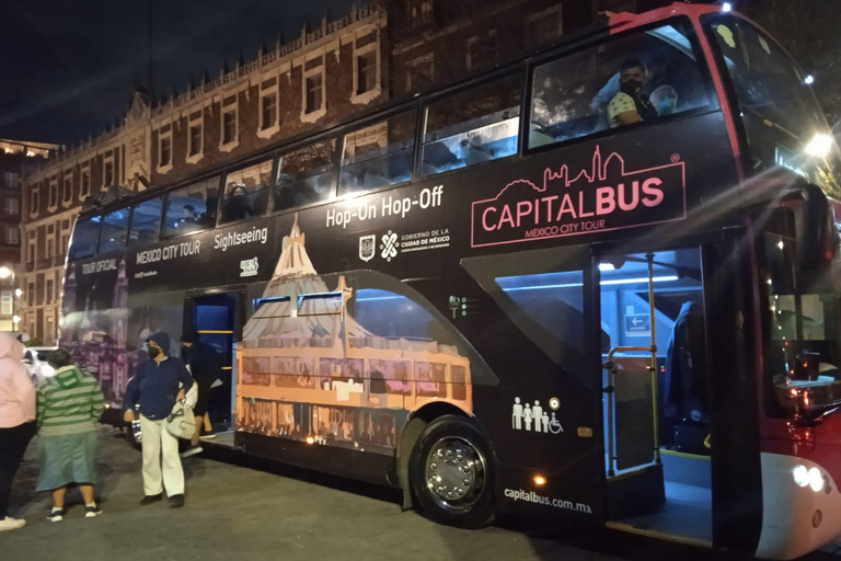 Mexico : Visite en bus nocturneVisite du Zócalo