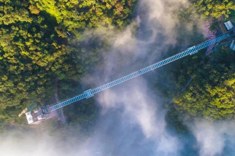 Guangzhou Day Tour: Qingyuan Glass Bridge, Underground River Gulong Gorge 1-Day Private Tour