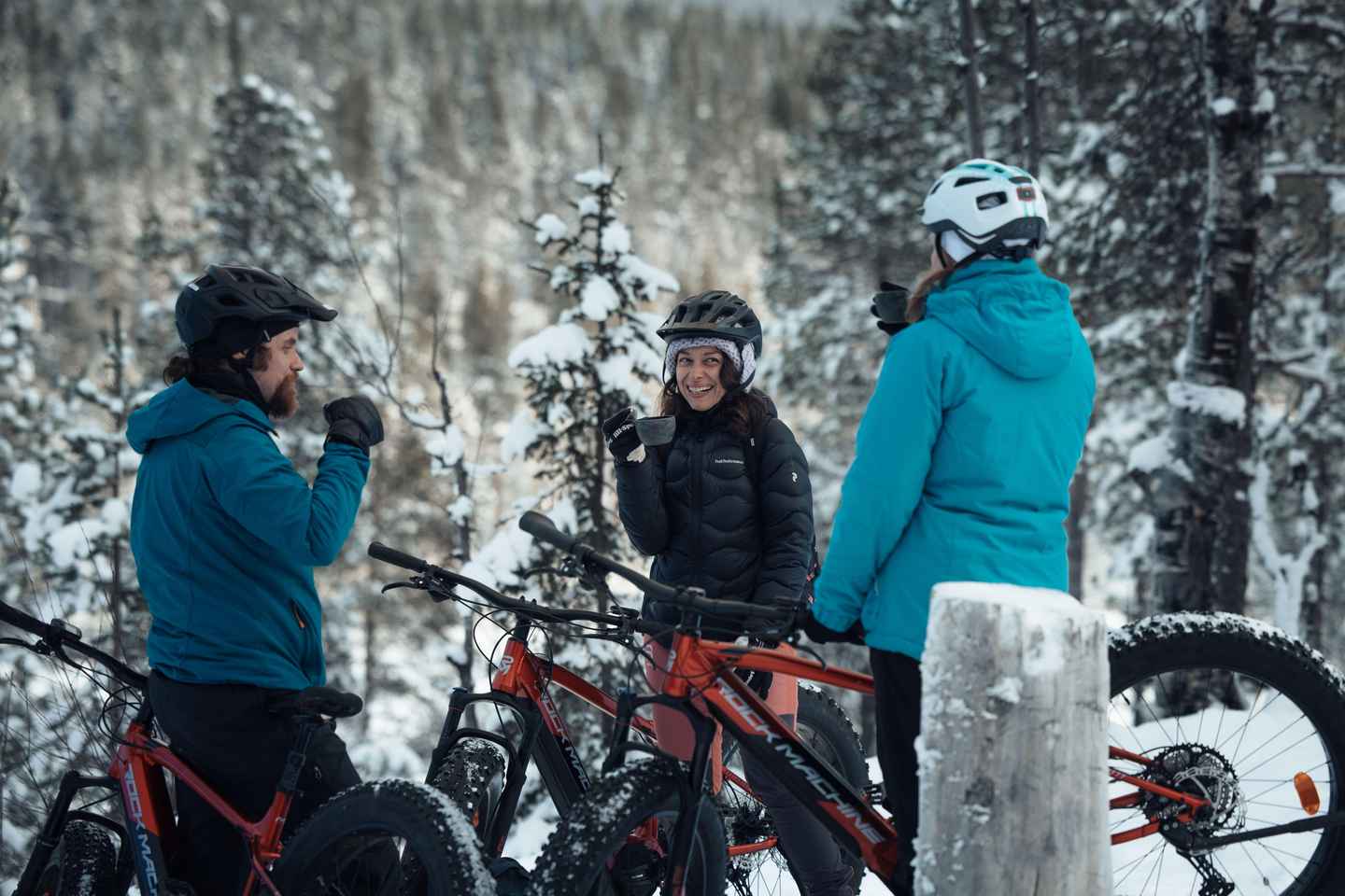 Levi: E-Fatbike Adventure in Snowy Forest