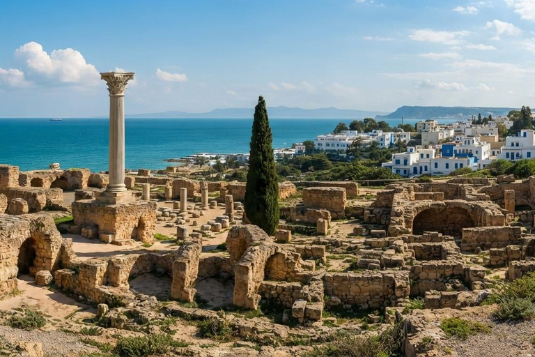 Tunis: An unforgettable day in Sidi Bou Said, Carthage, Bardo, and the Medina Private Tour with a Live Guide