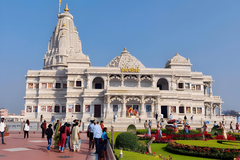 From Delhi: Private Trip of Taj Mahal, Mathura and Vrindavan Tour with Pickup and Guide