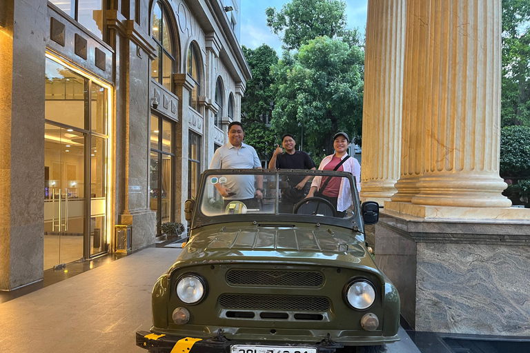 Hanoi: City Highlights Guided Tour by Vintage Jeep Private Jeep Tour >= 4pax
