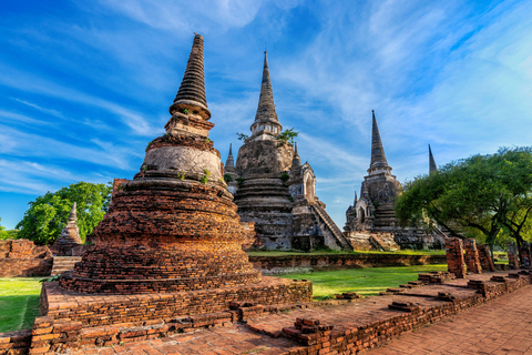 Ayutthaya: Tour di un giorno dei templi e dei caffè patrimonio dell&#039;UNESCOTour privato di mezza giornata