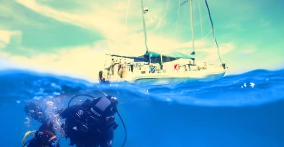 Heraklion: Scuba Diving for Beginners & Sailing Experience