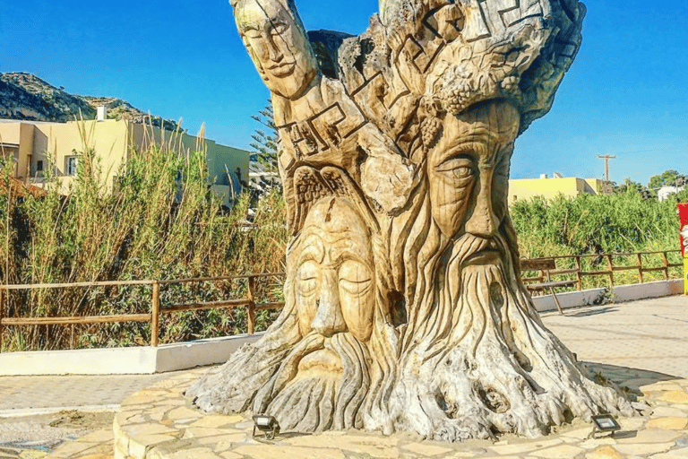 Desde Chania: tour privado en limusina a una bodega y la playa de MatalaLimusina 3 plazas Premium