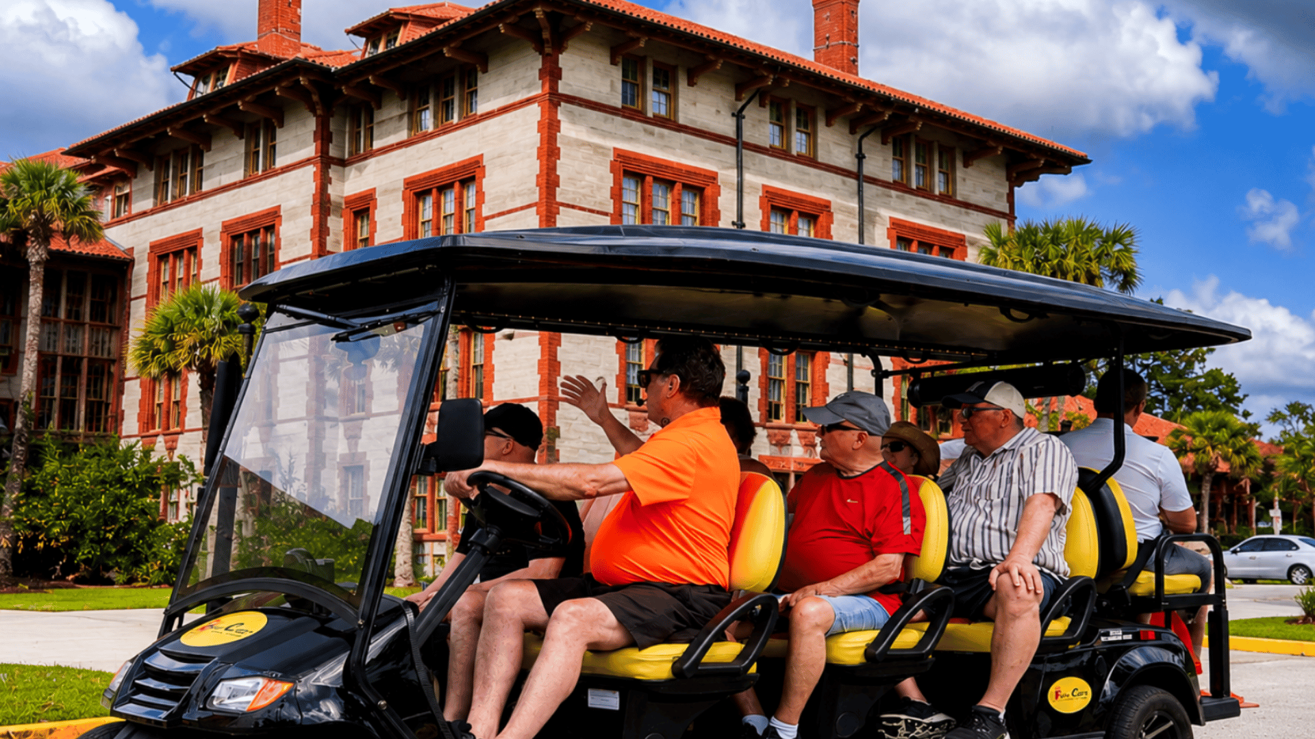 St. Augustine History Tour auf dem Premium Golf Cart mit PiCk Up