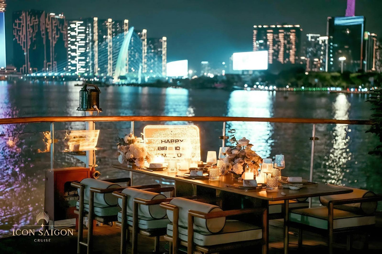 Watch The Sunset or Enjoy Dinner On Luxury Cruise in Saigon Dinner On Cruise Without Pick-Up On Cruise & Shared Table