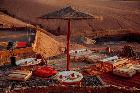 From Marrakech: Agafay Desert Quad & Camel Ride with Dinner Marrakech: Agafay Desert Quad & Camel Rides with Dinner Show
