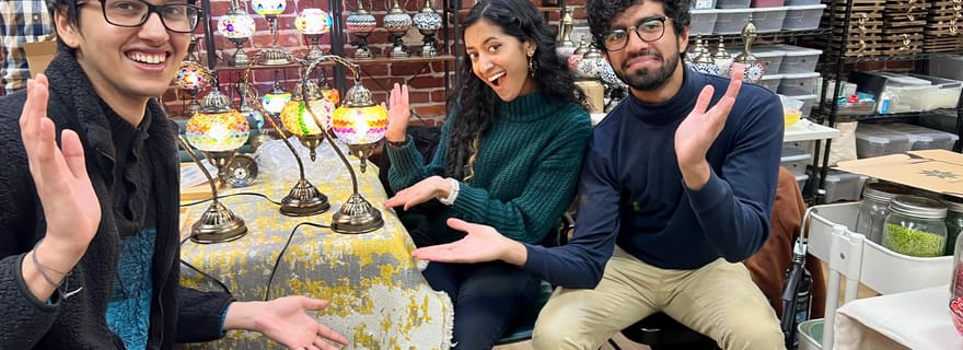 San Jose : atelier de lampes en mosaïque turque