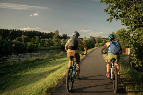 E-Bike Full-Day Trip From Prague:The Mighty Karlstejn Castle Self guided option with a pickup-up service, without lunch