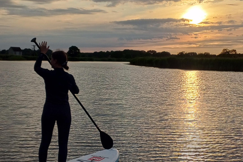 Prerow: Standup paddle sunset tour with picnic