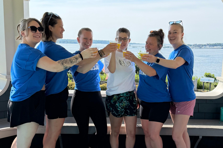 Portland: Casco Bay Boat Tour with Island Yoga & Mimosas