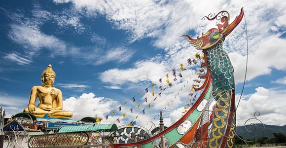 Chiang Mai: 3 Tempel, Goldenes Dreieck, Langhals-Bootsfahrt