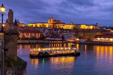 Prague 50-minute evening sightseeing cruise on the Vltava River