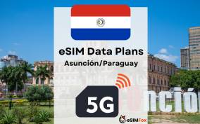 Asunción: eSIM Internet Data Plan for Paraguay high-speed