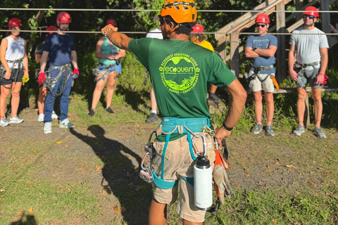 San Juan: Ecoadventure Ziplining Close to the City Sunset Adventure