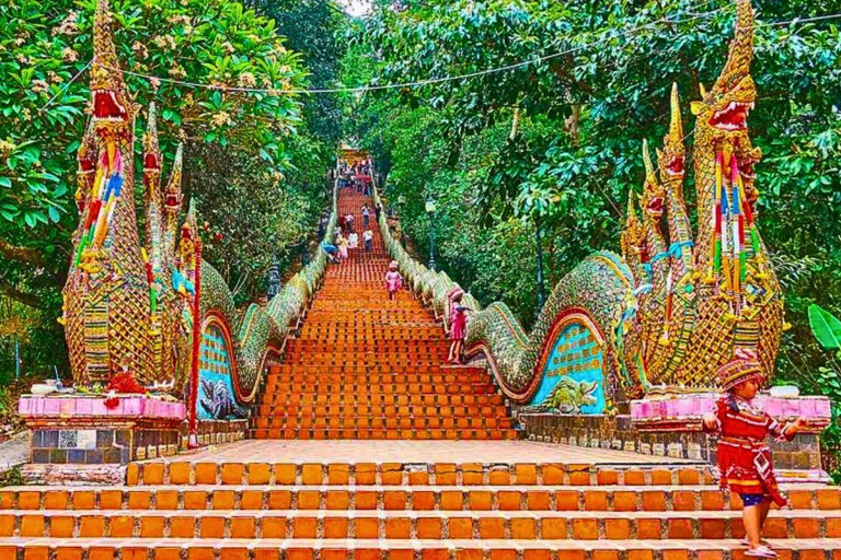 Visite du Doi Suthep et du temple Wat Pha Lat en soirée