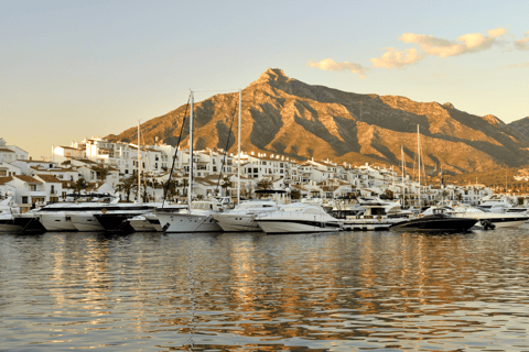 Mijas, Marbella, and Puerto Banús from the Costa del Sol Mijas, Marbella, and Puerto Banús from Torrequebrada